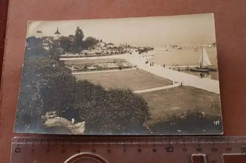tolle alte Karte - Schweiz Arbon mit der neuen Quai-Anlage 1925