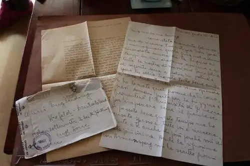 alter Brief mit Inhalt aus Rive del Garda - Italien - 1947 geöffnet vom Militär 