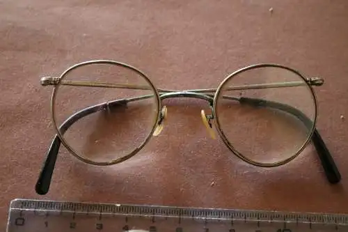 tolle alte Brille - 30-40er Jahre ???  Nickelbrille ??