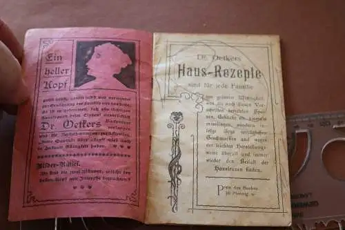 tolles altes Heftchen - Dr. A. Oetker´s Rezepte - um 1900 ?? 