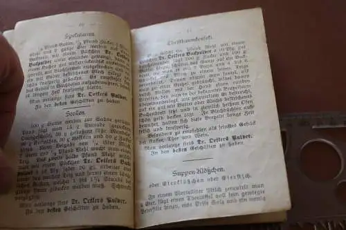 tolles altes Heftchen - Dr. A. Oetker´s Rezepte - um 1900 ?? 