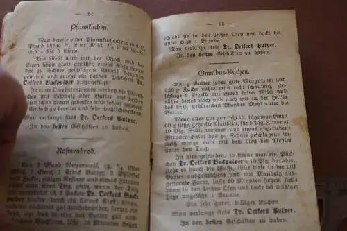 tolles altes Heftchen - Dr. A. Oetker´s Rezepte - um 1900 ?? 