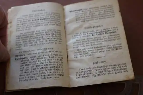 tolles altes Heftchen - Dr. A. Oetker´s Rezepte - um 1900 ?? 