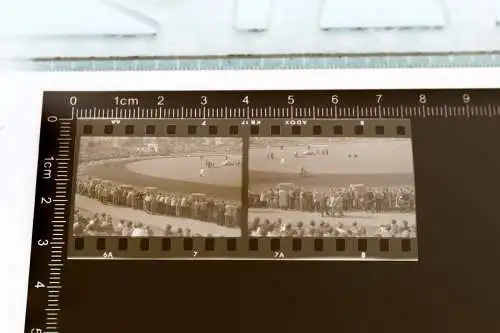 zwei alte Negative - Speedway Rennen - 60-70er Jahre ?? Allgäuer Brauhaus Werbun