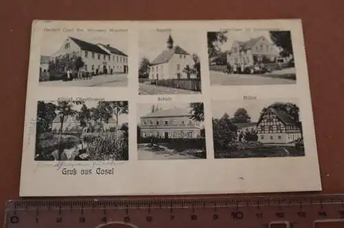 tolle alte Karte - Gruß aus Cosel - Ansichten 1912   Schlesien 
