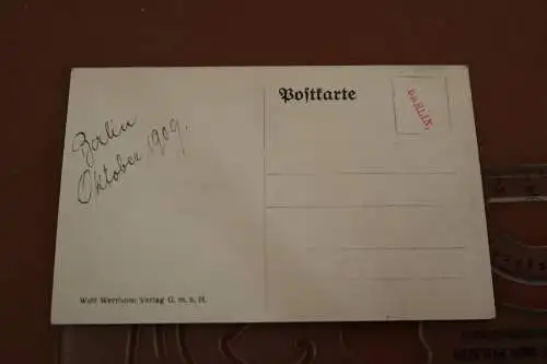 tolle alte Karte - Flugpionier Latham - Berlin Tempelhofer Feld 1909