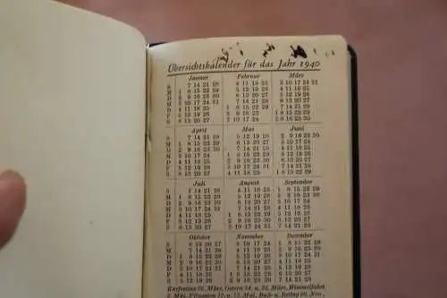 toller alter Taschenkalender 1940 - Guilleaume-Werk Beuel am Rhein 
