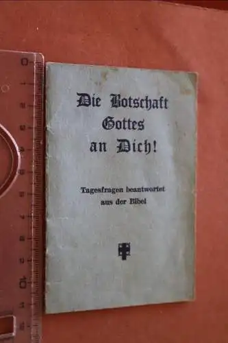 zwei kleine alte Heftchen - Religion  Botschaft Gottes, Unglücks Wetter 