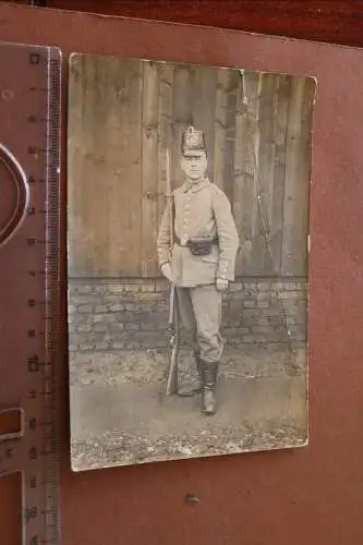 tolles altes Portrait  Soldat Landwehr-Regt. XVIII 