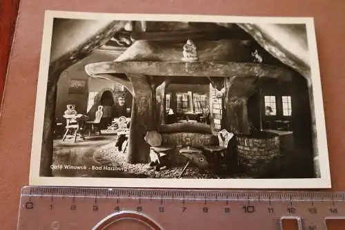 alte Karte -  Cafe Winuwuk  Bad Harzburg  40-60er Jahre ?