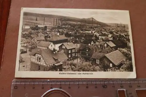 tolle alte Karte -  Klafeld- Geisweid vom Hohenrain  20-30er Jahre 