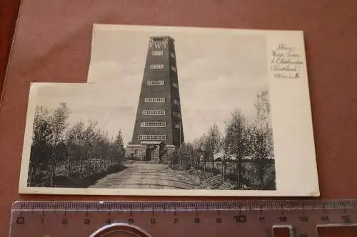 alte Karte - Rhein-Weser-Turm bei Oberhunden  30-40er Jahre 