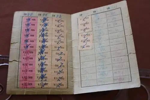 toller alter Mitglieds-Ausweis - Verein Leibesübungen - Klafeld - Geisweid 1970