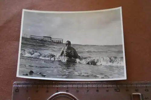 tolles altes Foto - Duhnen im Meer  - 20-30er Jahre 