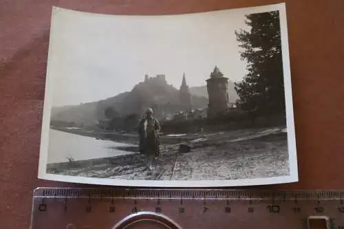 tolles altes Foto - Oberwesel am Rhein - 1929