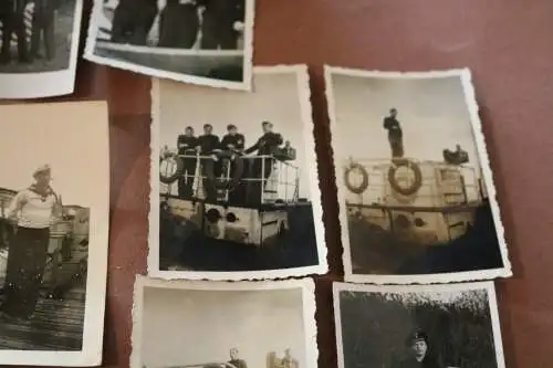 11 alte Fotos Matrosen Kriegsmarine auf Schiff - 30-40er Jahre