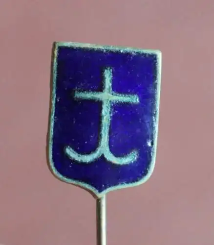 mir unbekannte alte Anstecknadel - Emaille ? Kirchlich ?? 