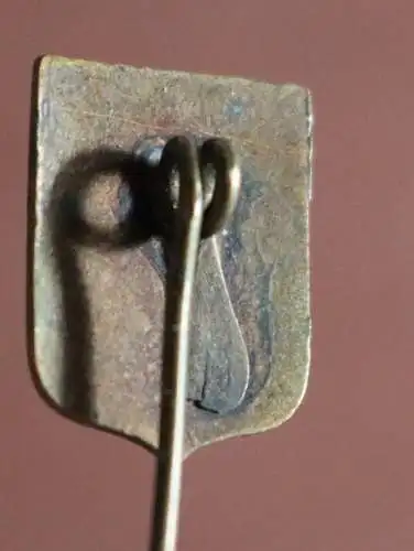 mir unbekannte alte Anstecknadel - Emaille ? Kirchlich ?? 