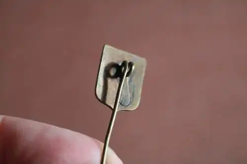 mir unbekannte alte Anstecknadel - Emaille ? Kirchlich ?? 
