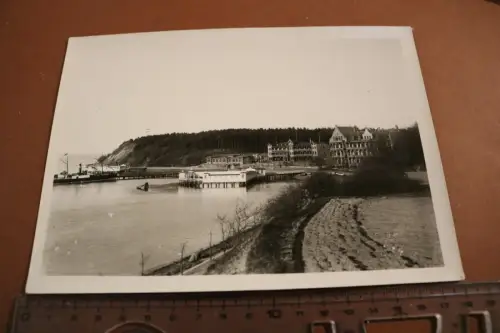 tolles altes Foto -   Hafen Glücksburg - 1914