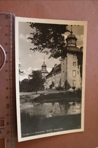 tolle alte Karte - Höxter a.d. Oberweser Schloß Westseite - 30-50er Jahre ?