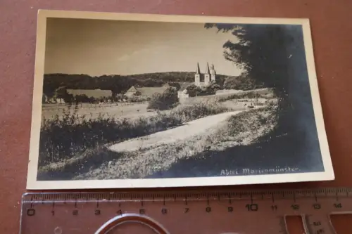 tolle alte Foto Karte -Abtei Marienmünster - 50-60er Jahre ?
