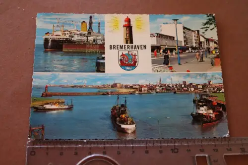 tolle alte Karte -Bremerhaven  vers. Ansichten - 1962