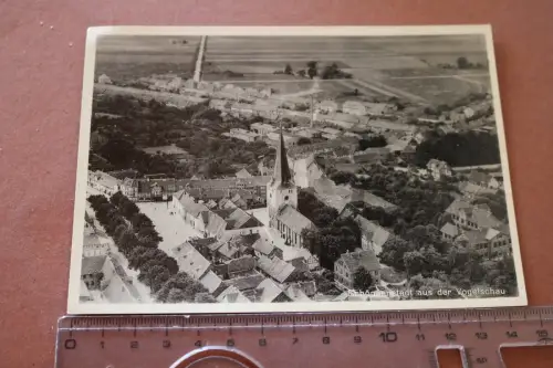 tolle alte Karte - Schöppenstedt aus der Vogelschau  60er Jahre ???