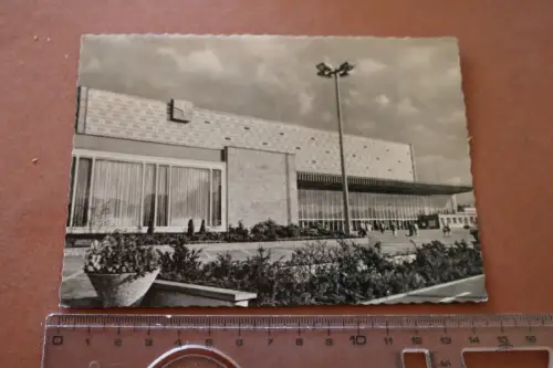 tolle alte Karte -Braunschweig  Hauptbahnhof 1963