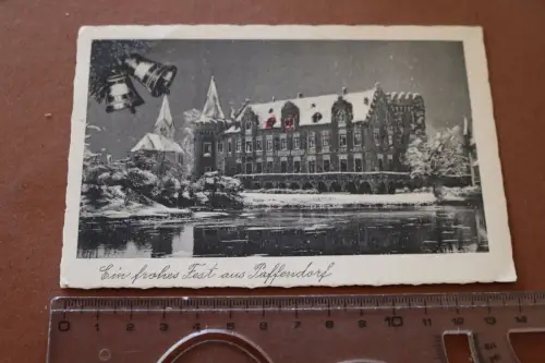 tolle alte Karte - Weihnachtsgruss - Schloss Paffendorf  30-50er Jahre ?