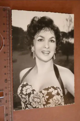 tolle alte Karte - Portrait Gina Lollobrigida  60-70er Jahre (1)