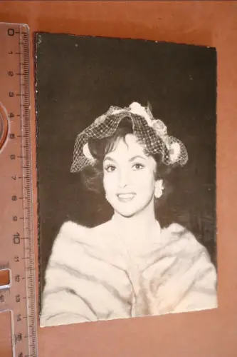 tolle alte Karte - Portrait Gina Lollobrigida  60-70er Jahre (2)