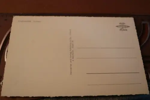 tolle alte Karte  Stadthagen Rathaus 