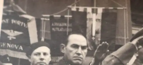 tolles altes Foto - Regimentskommandeur Hameister und deutscher Konsul Genova 43