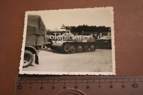 tolles altes Foto - tschechischer Panzer Prototyp Škoda LKMVP  