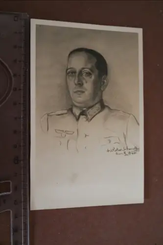 tolle alte Karte - Portrait eines Generals ?? Frankreich 1940 -  Choltitz ????