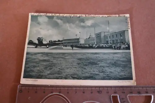 tolle alte Karte - Hannover - Flughafen - 1935 - Junkers Ju 52