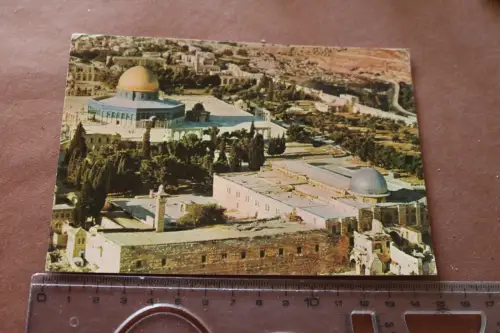 tolle alte Karte - Tempel von Jerusalem - 1975