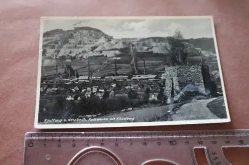 tolle alte Karte - Kalkwerke - Kauffung a. Katzbach 1936