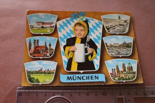 tolle alte Karte - Ansichten München - Münchner Kindl - 1966