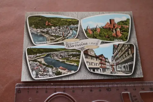 tolle alte Karte - Gruss aus Wertheim am Main - 60er Jahre ?