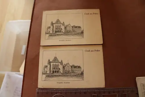 zwei tolle alte Karten - Gruß aus Posen - Königliche Akademie Feldpostkarte 