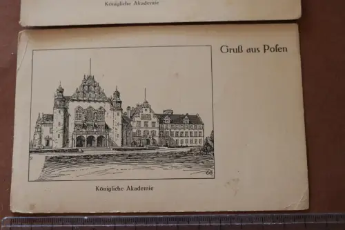 zwei tolle alte Karten - Gruß aus Posen - Königliche Akademie Feldpostkarte 