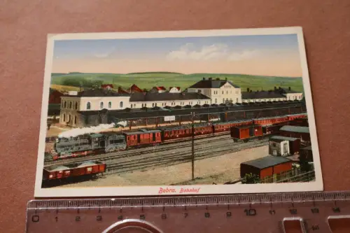 tolle alte Karte - Bahnhof Bebra - 1914-1918 ??