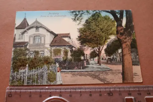 tolle alte Karte - Perleberg Partie an der Lindenstrasse 1918