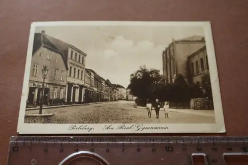 tolle alte Karte - Perleberg Am Real-Gymnasium 1917