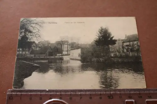 tolle alte Karte - Perleberg Partie an der Stepenitz - 1917