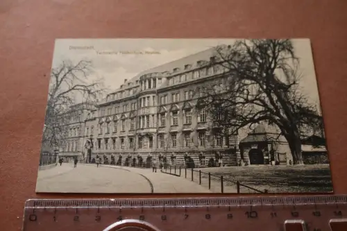 tolle alte Karte - Darmstadt Technische Hochschule  Neubau 1916