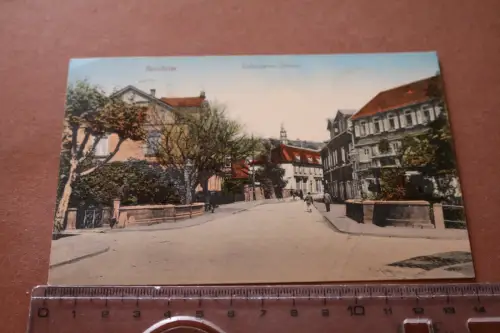 tolle alte Karte - Bensheim Rudensteiner Strasse  1918