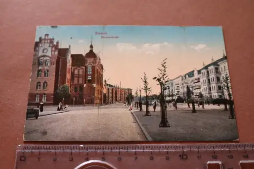 tolle alte Karte - Stettin - Barnimstraße  1918